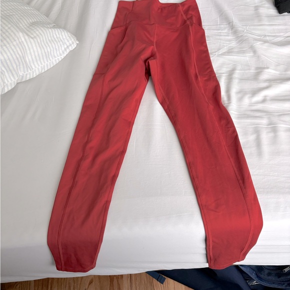 Rust-colored Limited Edition Girlfriend Collective Leggings - Picture 1 of 5